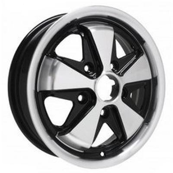 ALLOY WHEEL BLACK AND POLISHED 5X130 4.5X15 ET45>