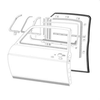 GUARNIZIONI PORTE DX/SX TYPE3 04/61-07/74 TQ (2)