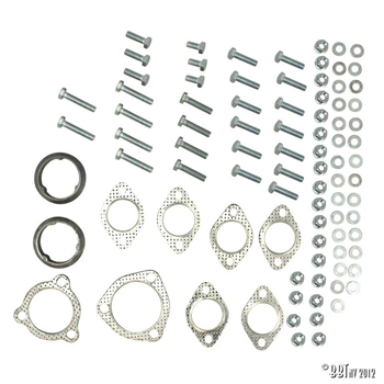 GUARNIZIONI - SET MONTAGGIO SCARICO COMPLETO T25 1.9-2.1cc 85-90