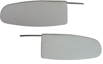 SUNVISORS TYPE1 60-64 PAIR WHITE