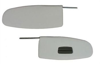 SOO SUNVISORS T1 60-64 PAIR WHITE/MI