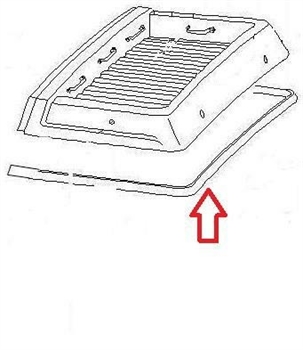 GUARNIZIONE GIRO TETTO T25 WESTFALIA