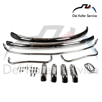 BUMPER SET, STAINLESS STEEL, FRONT AND REAR, US - 8/54 ... 7/71