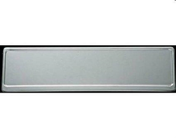 PORTATARGA POSTERIORE ACCIAIO INOX 48.50x11cm