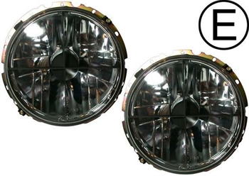 HEADLIGHT INSERT, BLACK Fit for alle beetle, golf I and golf I c