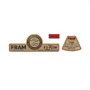 FLAT4 DECAL KIT FOR FRAM OIL FILTER