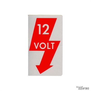 STICKER,12 VOLT