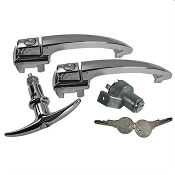 LOCK SET, CHROME,  08/64-07/65