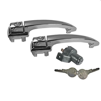 MANIGLIE PORTE CROMATE 08/65-07/66 (SET COMPLETO)