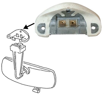 SUPPORTO SPECCHIO RETROVISORE INTERNO CABRIO 08/67...