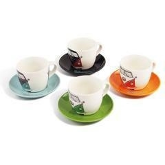 TAZZINE DA CAFFE' T1 BUS SET DI 4