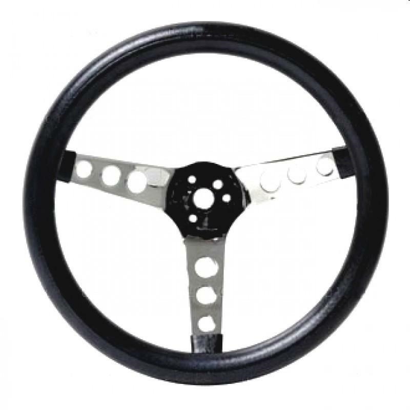 VOLANTE SPORTIVO 12pl 3 RAZZE CROMATE (300mm) - Volanti Sportivi e  Componenti - Dei Kafer Service - Ricambi Maggiolino, VW Classic