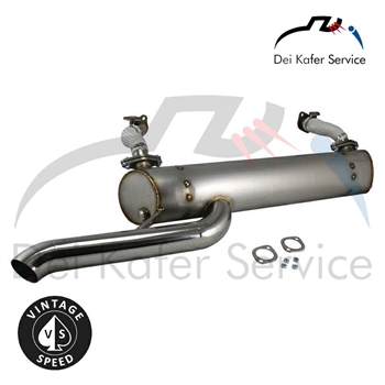 EXHAUST VINTAGE SPEED WITH PRE-HEAT RISERS, SS, T2 67-79