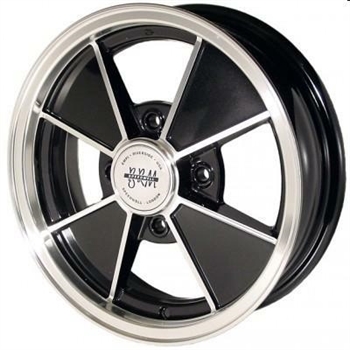 CERCHIO IN LEGA BRM REPLICA NERO 4x130 4,5x15 ET15 no NAD