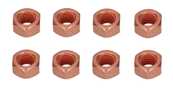 EXHAUST NUT (COPPER) M8 FOR 12mm WRENCH