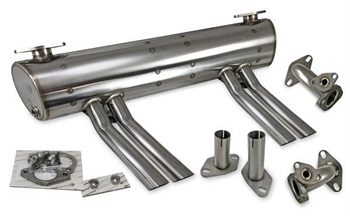 EXHAUST ABARTH VINTAGE SPEED WITH PRE-HEAD RISERS, SS, 25/30HP