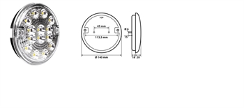 FANALE RETROMARCIA DUNE BUGGY A LED