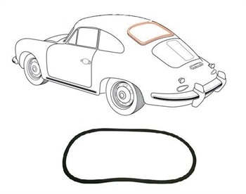 GUARNIZIONE LUNOTTO PORSCHE 356 A/B T5 COUPE' 01/50-07/62