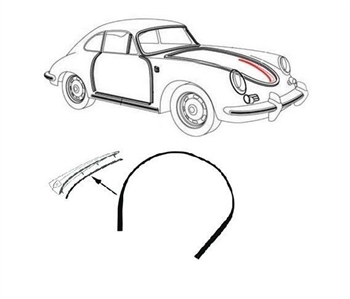 GUARNIZIONE MANIGLIA COFANO PORSCHE 356 B/C