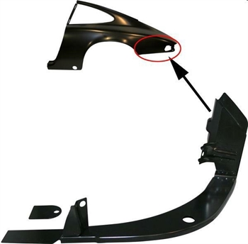 SUPPORTO IN LAMIERA FANALE POSTERIORE SX 911COUPE' 2.0-2.4 68-73