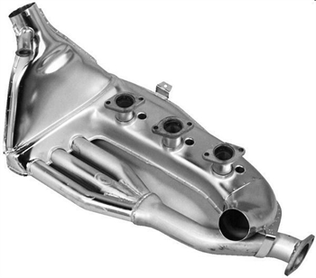 TERMOSCAMBIATORE INOX SX PORSCHE 911T/E/S 8/66-7/73 NO INIEZIONE