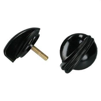 LIGHT SWITCH BUTTON BAKELITE BLACK ...09/52 (2)