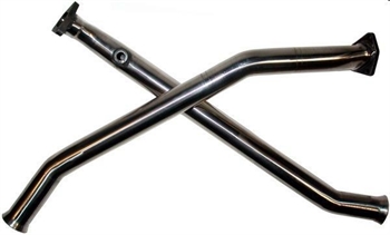 TUBI BISCHOFF SENZA CATALIZZATORE ACCIAIO INOX SPAZZOLATO 54mm