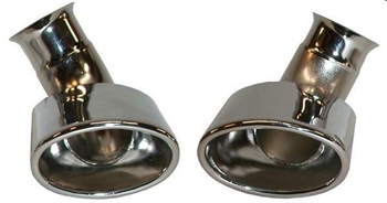 TUBI DI SCARICO DX/SX ACCIAIO INOX LUCIDO PORSCHE 996 5/01-8/05