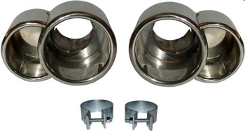 TUBI DI SCARICO DX/SX ACCIAO INOX PORSCHE 996 TURBO 06/00-08/05