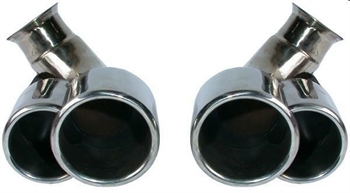 TUBI DI SCARICO DX/SX ACCIAIO INOX LOOK TURBO PORSCHE 996