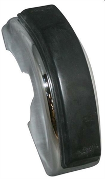 ROSTRO PARAURTI ANTERIORE DX CROMATO CON GOMMA PORSCHE 911 68-73