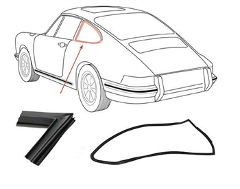 SEAL FRAME, VENT WING, L/R  PORSCHE 911 COUPE' 01/63-07/77