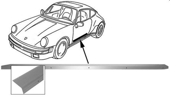 BATTITACCO SOTTOPORTA SX PORSCHE 911 65-73