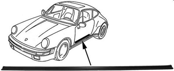 MODANATURA POGGIAPIEDI TAPPETO PORSCHE 911 8/77-7/89, 964 88-94