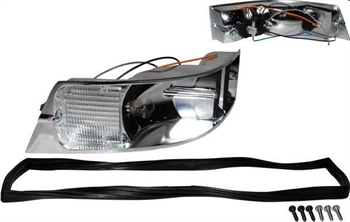 TAIL LIGHT HOUSE WITH BULB AND GASKET, LEFT, PORSCHE 911 69-89