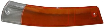 TURN SIGNAL LIGHT LENS,YELLOW/CLEAR,FRONT, R,911 63-68,912 65-68