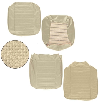 FRONT SEAT COVERS BEIGE WALKTHROUGH BASKET WEAVE T2 07/67-07/72