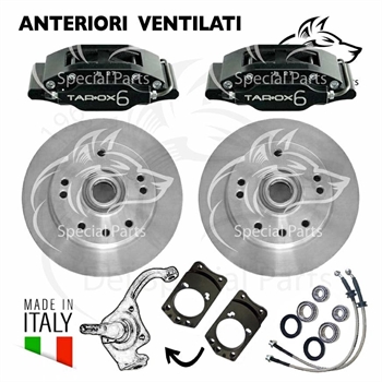 VENTED BRAKE DISC KIT, FRONT (KIT FOR BRAKE DRUM)