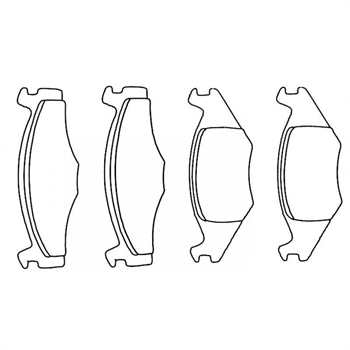PASTECCHE FRENI ANTERIORI 19.50mm PER DISCHI 239x12