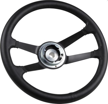 VOLANTE IN PELLE NERO STILE RS DIAMETRO 380mm PORSCHE 911,914/6,