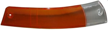 TURN SIGNAL LIGHT LENS,YELLOW/CLEAR,FRONT, L,911 63-68,912 65-68