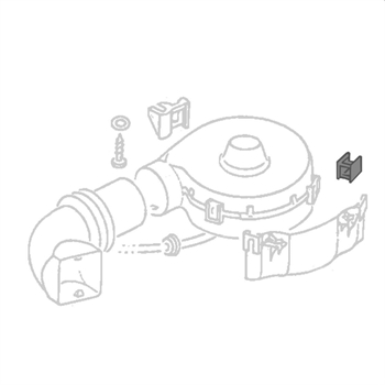 SUPPORTO IN GOMMA VENTILATORE CRUSCOTTO 1303