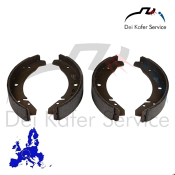 Brake shoe set with linings, front/rear, 230x40 mm