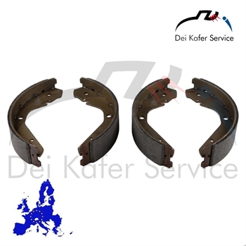 Brake shoe set with linings, front and rear, 250x46 mm