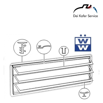 VETRO LATERALE - KIT DI REVISIONE WESTFALIA