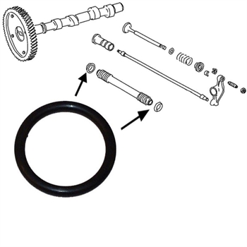 Guarnizione in gomma per tubo asta di spinta, 25,1 mm (8 PZ)-en