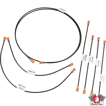 Kit linea freno, 1 sistema frenante circuito. Con 7 linee per