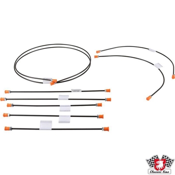 Kit linea freno, 1 sistema frenante circuito. Con 8 linee per