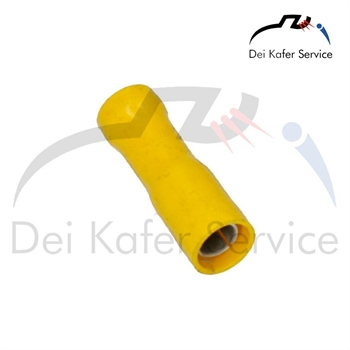CABLE CONNECTOR YELLOW , ROUND FEMAL