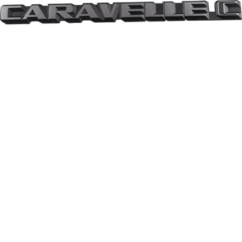 SCRITTA CARAVELLE C ARGENTO PER PORTELLONE T25 05/79-07/92